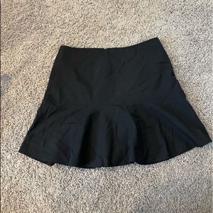 THEORY SIZE 4 BLACK MINI CENTRE SKIRT